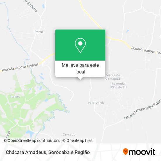 Chácara Amadeus mapa