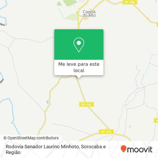 Rodovia Senador Laurino Minhoto mapa