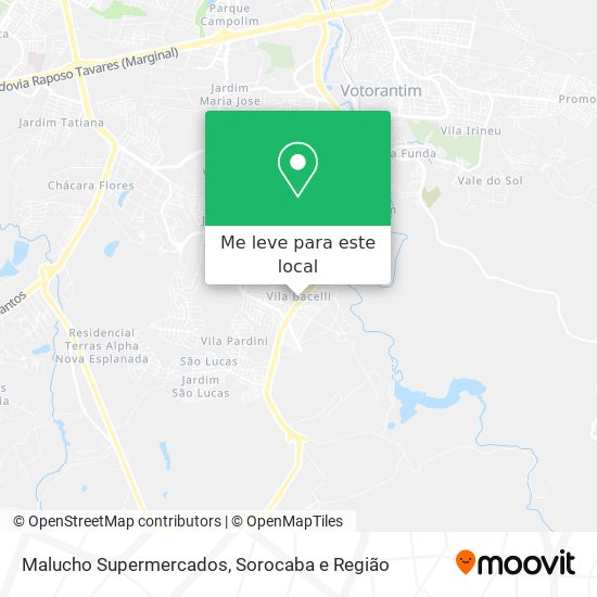 Malucho Supermercados mapa