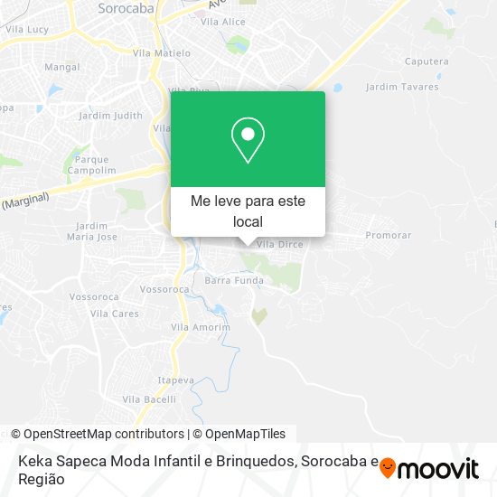 Keka Sapeca Moda Infantil e Brinquedos mapa