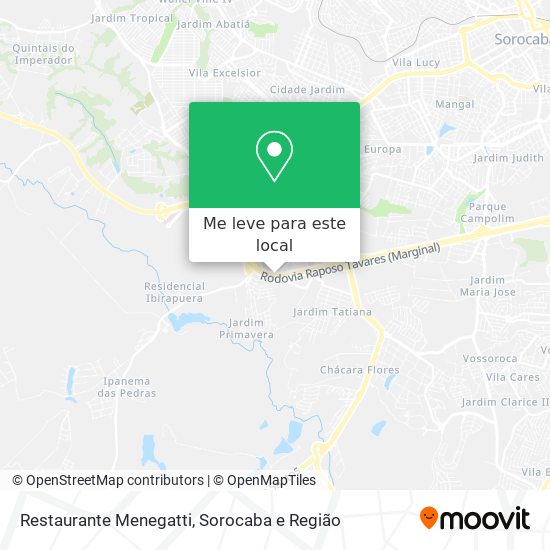 Restaurante Menegatti mapa