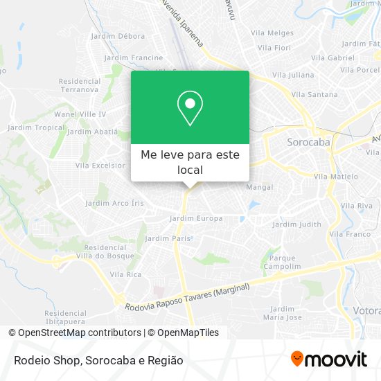 Rodeio Shop mapa