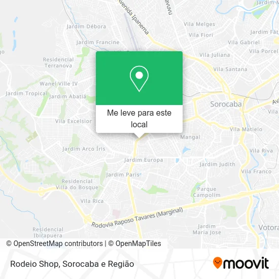 Rodeio Shop mapa