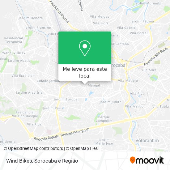 Wind Bikes mapa
