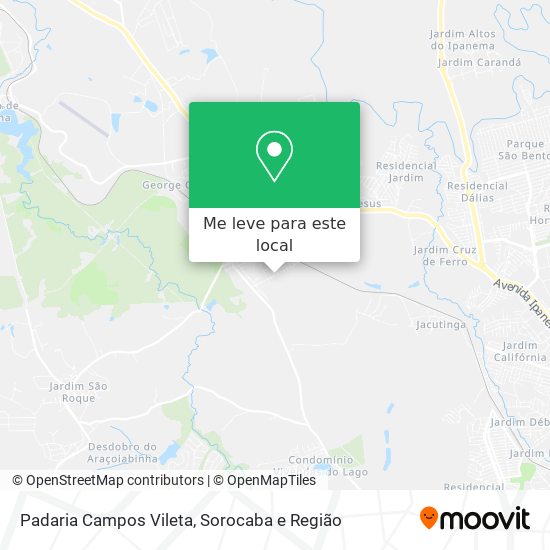 Padaria Campos Vileta mapa