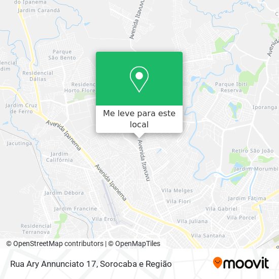 Rua Ary Annunciato 17 mapa