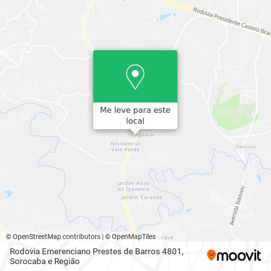 Rodovia Emerenciano Prestes de Barros 4801 mapa