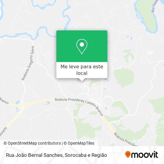 Rua João Bernal Sanches mapa