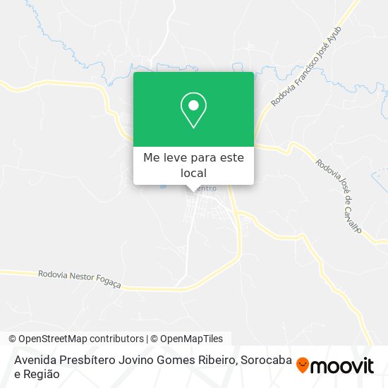 Avenida Presbítero Jovino Gomes Ribeiro mapa