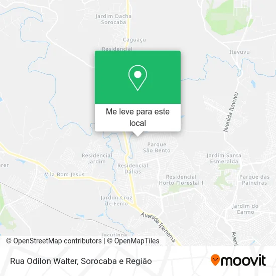 Rua Odilon Walter mapa