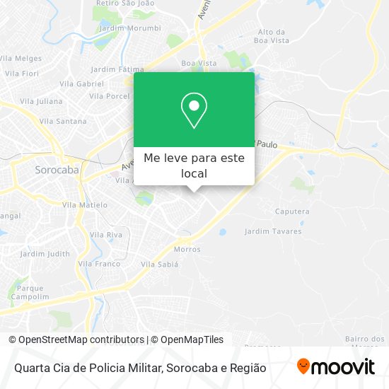 Quarta Cia de Policia Militar mapa