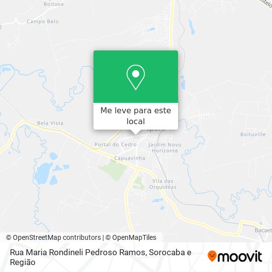 Rua Maria Rondineli Pedroso Ramos mapa