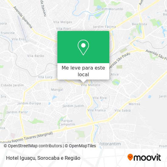 Hotel Iguaçu mapa