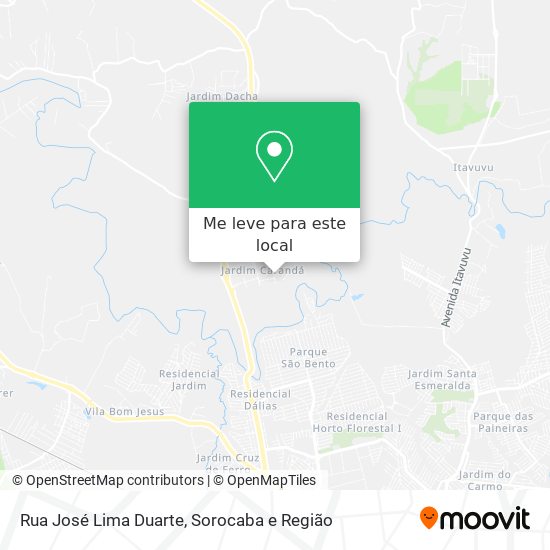 Rua José Lima Duarte mapa