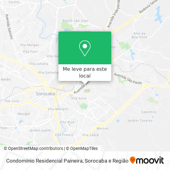 Condomínio Residencial Paineira mapa