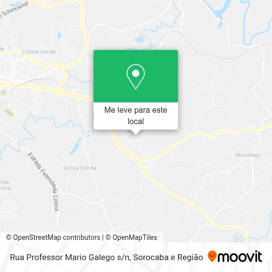 Rua Professor Mario Galego s/n mapa