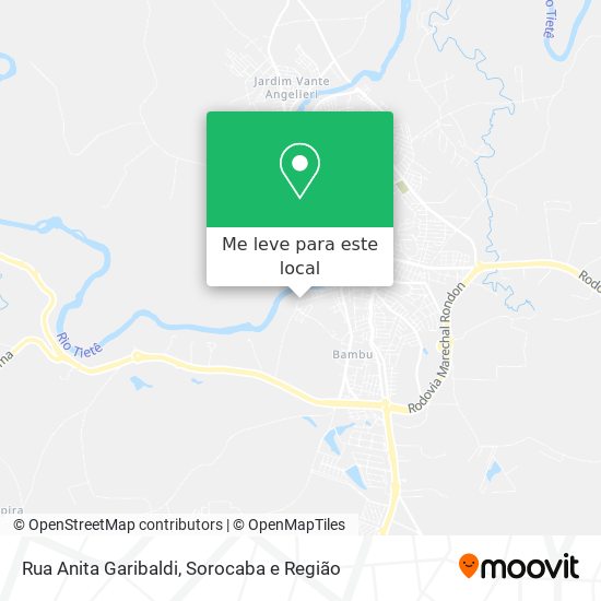 Rua Anita Garibaldi mapa