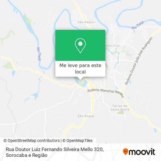 Rua Doutor Luiz Fernando Silveira Mello 320 mapa