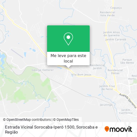 Estrada Vicinal Sorocaba-Iperó 1500 mapa