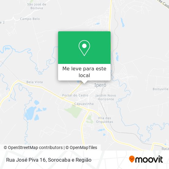 Rua José Piva 16 mapa