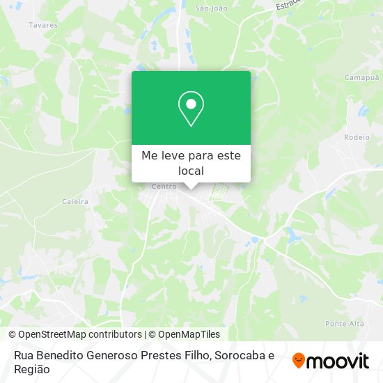 Rua Benedito Generoso Prestes Filho mapa