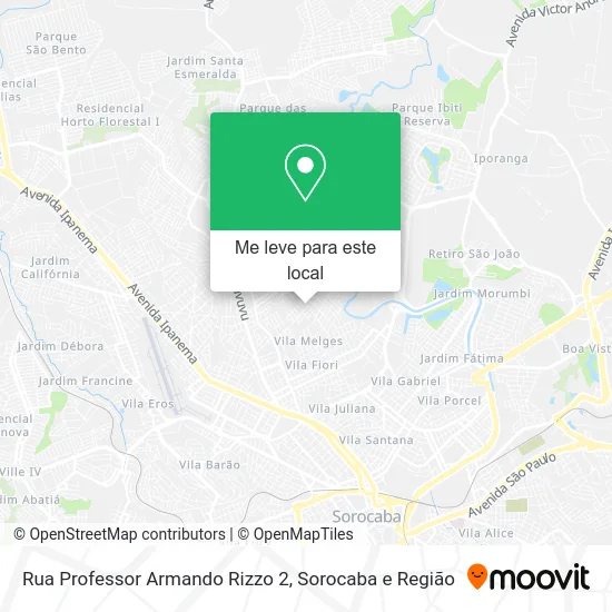 Rua Professor Armando Rizzo 2 mapa