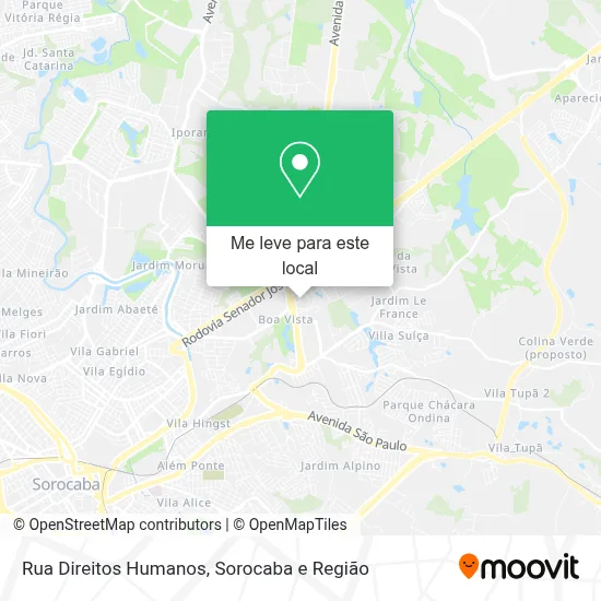 Rua Direitos Humanos mapa