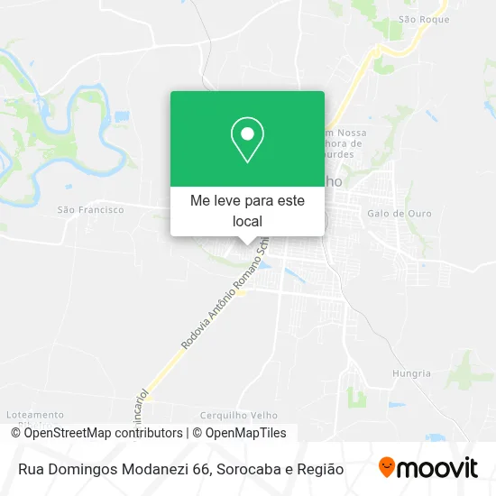 Rua Domingos Modanezi 66 mapa