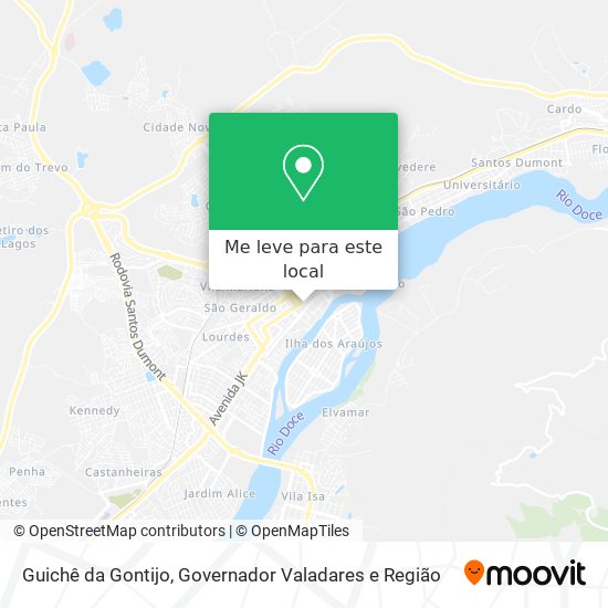 Guichê da Gontijo mapa