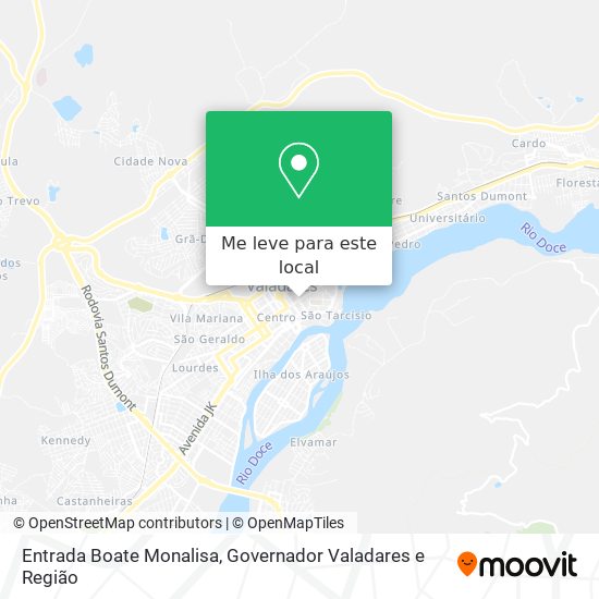 Entrada Boate Monalisa mapa
