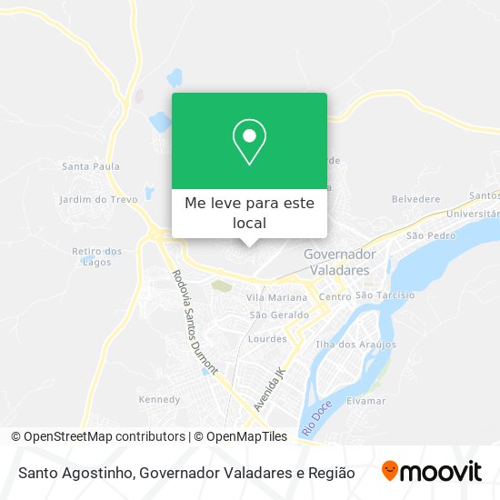 Santo Agostinho mapa