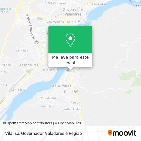 Vila Isa mapa