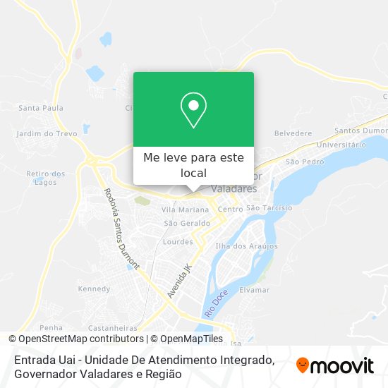 Entrada Uai - Unidade De Atendimento Integrado mapa