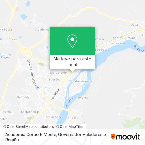 Academia Corpo E Mente mapa