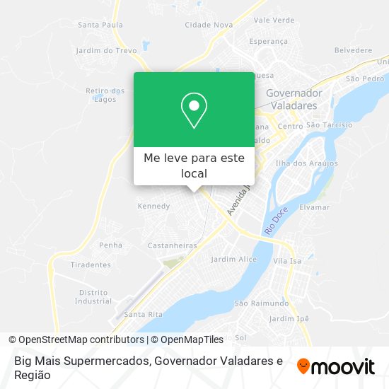 Big Mais Supermercados mapa