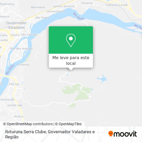Ibituruna Serra Clube mapa