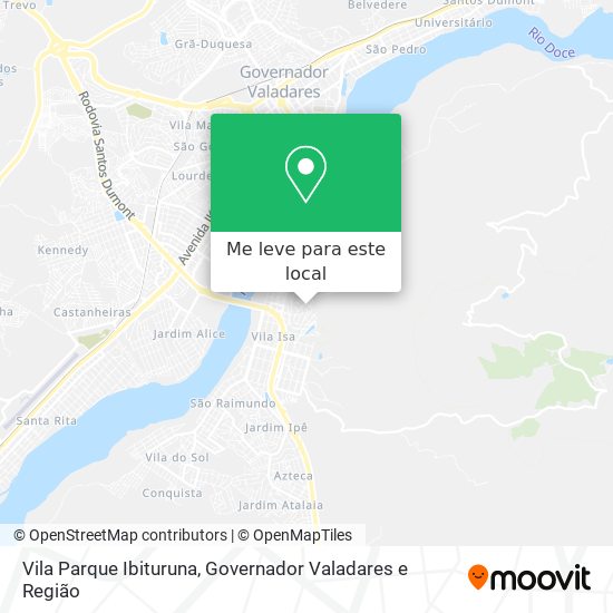 Vila Parque Ibituruna mapa