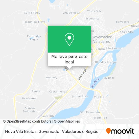 Nova Vila Bretas mapa