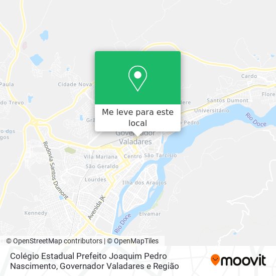 Colégio Estadual Prefeito Joaquim Pedro Nascimento mapa