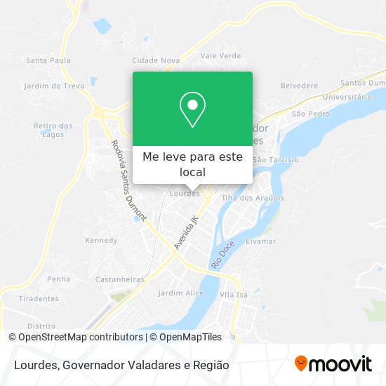 Lourdes mapa