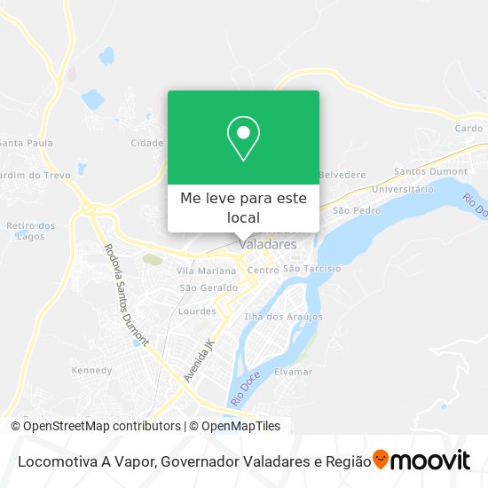 Locomotiva A Vapor mapa