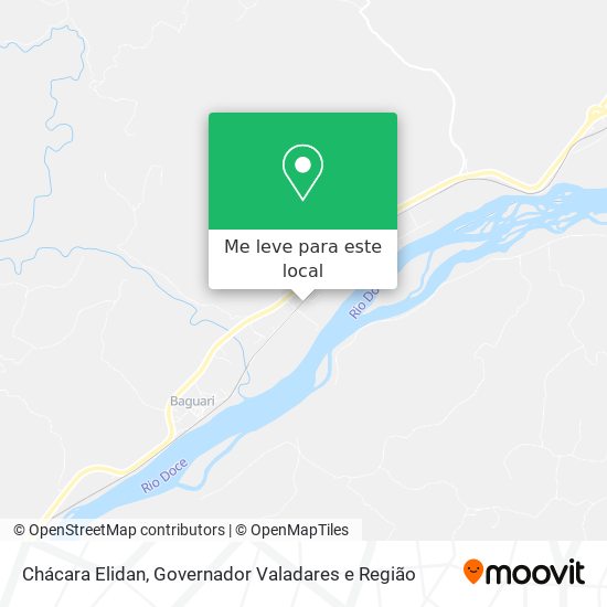 Chácara Elidan mapa
