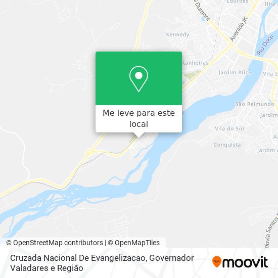 Cruzada Nacional De Evangelizacao mapa