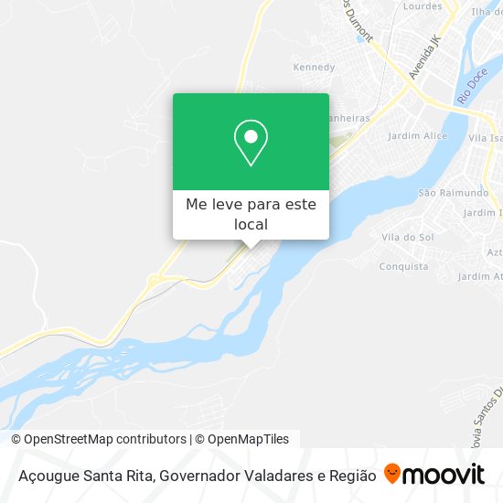 Açougue Santa Rita mapa