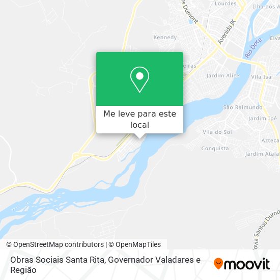 Obras Sociais Santa Rita mapa
