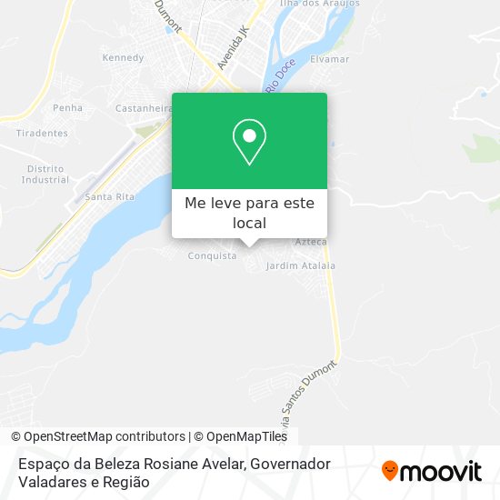 Espaço da Beleza Rosiane Avelar mapa