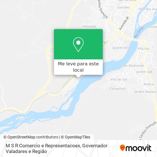 M S R Comercio e Representacoes mapa