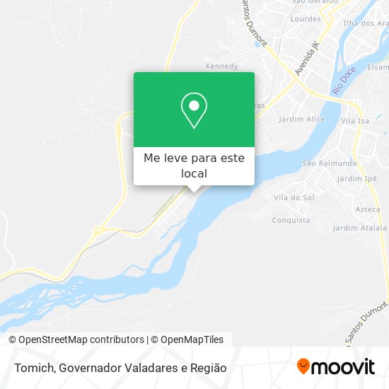 Tomich mapa