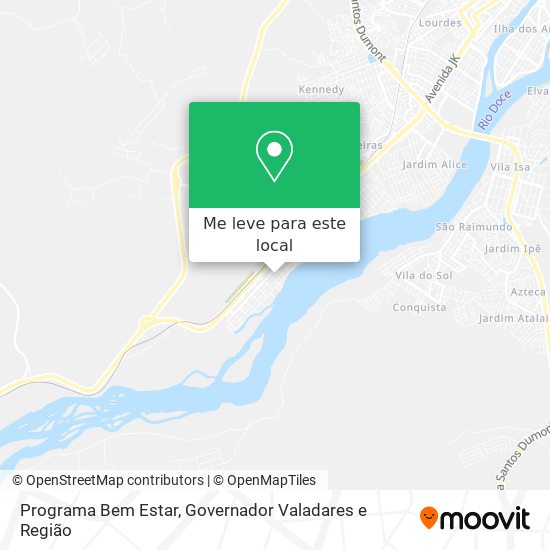 Programa Bem Estar mapa
