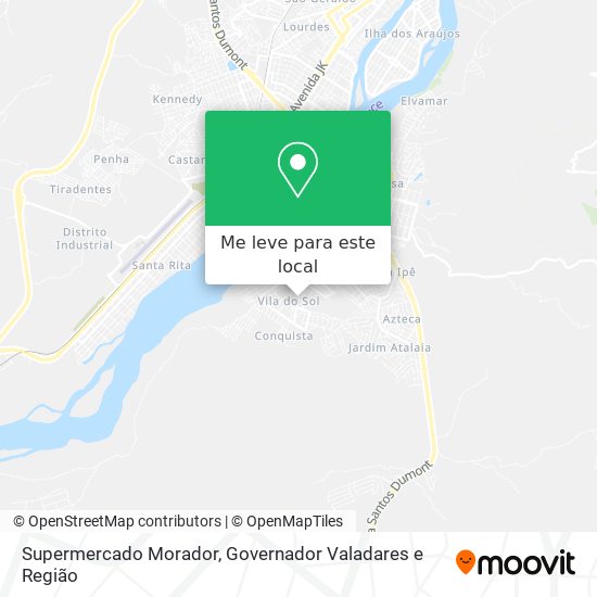 Supermercado Morador mapa